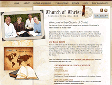 Tablet Screenshot of churchofchrist-tl.org